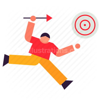 ad, advertisement, arrow, shoot, target